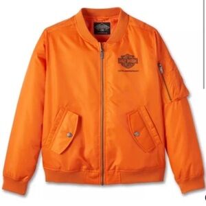WOMEN'S 120TH ANNIVERSARY BOMBER JACKET ORANGE